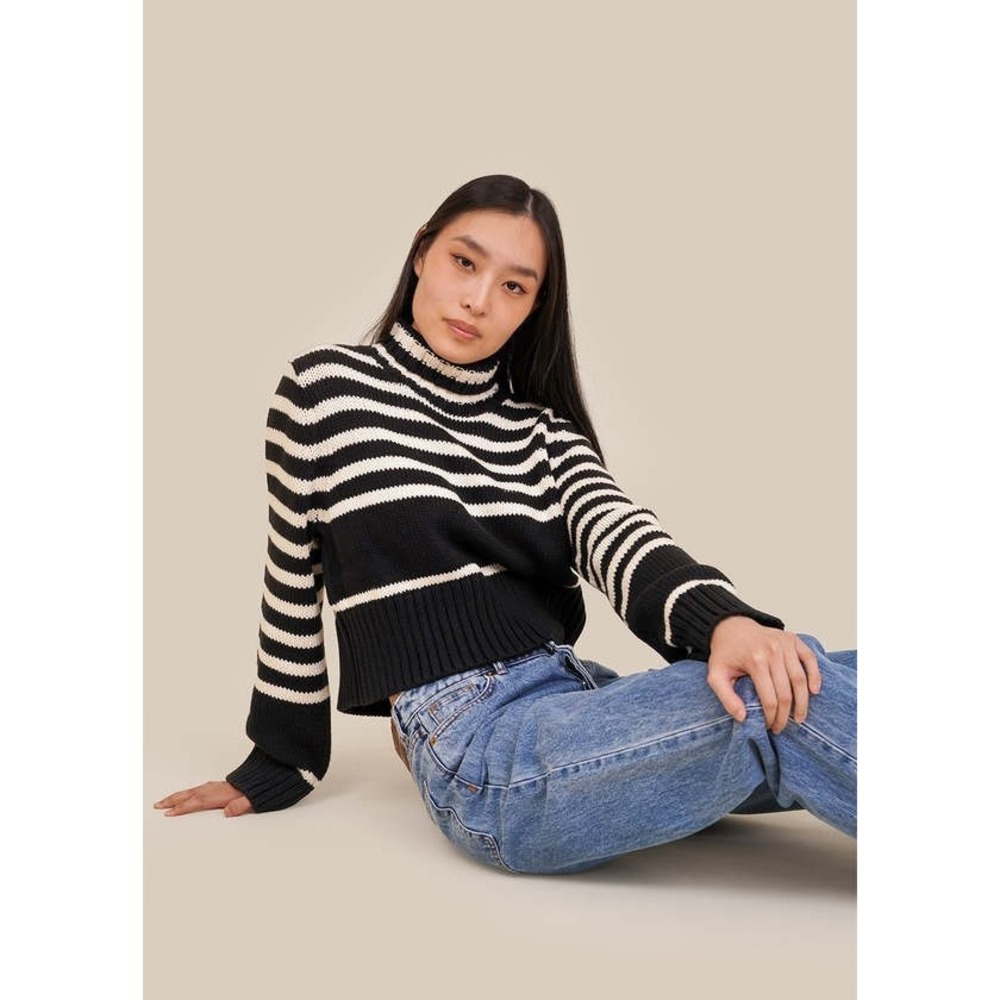 Ciao Lucia Sweater Striped Luigi Turtleneck